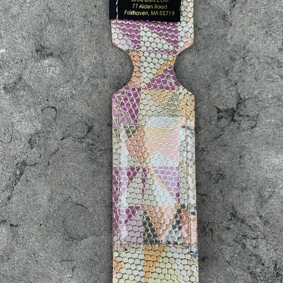 BRAHMIN Leather Luggage Tag - Picture 3 of 5